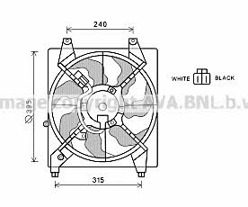AVA HY7528 Hub, engine cooling fan wheel HY7528: Buy near me in Poland at 2407.PL - Good price!