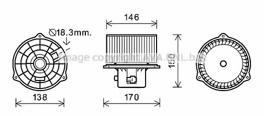 AVA HY8555 Motor der Kabinenbelüftung HY8555: Bestellen Sie in Polen zu einem guten Preis bei 2407.PL!