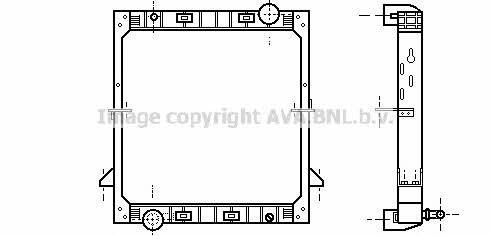 AVA IV2059 Радіатор охолодження двигуна IV2059: Приваблива ціна - Купити у Польщі на 2407.PL!