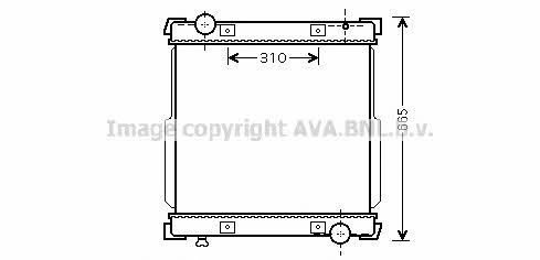 AVA IV2095 Радіатор охолодження двигуна IV2095: Приваблива ціна - Купити у Польщі на 2407.PL!