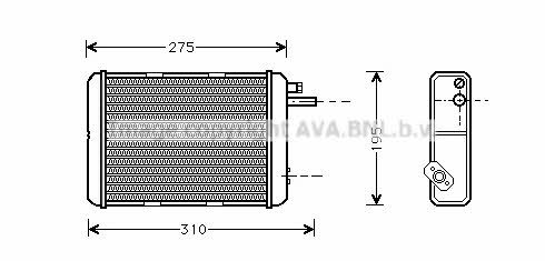 AVA IV6018 Радіатор опалювача салону IV6018: Приваблива ціна - Купити у Польщі на 2407.PL!