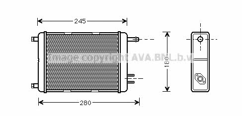 AVA IV6031 Радіатор опалювача салону IV6031: Приваблива ціна - Купити у Польщі на 2407.PL!