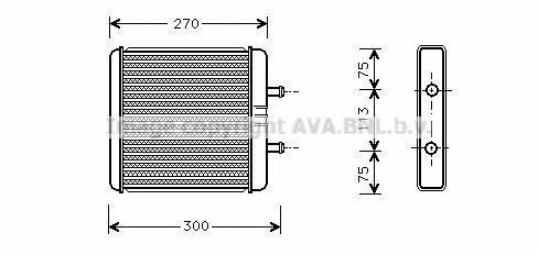 AVA IV6048 Heat exchanger, interior heating IV6048: Buy near me at 2407.PL in Poland at an Affordable price!
