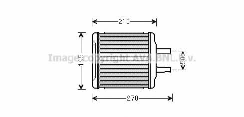 AVA DWA6088 Heat exchanger, interior heating DWA6088: Buy near me at 2407.PL in Poland at an Affordable price!