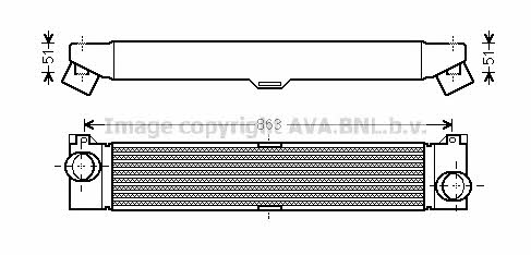 AVA FTA4360 Intercooler, charger FTA4360: Buy near me in Poland at 2407.PL - Good price!