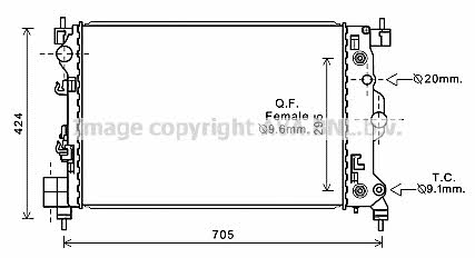 AVA CTA2044 Радиатор охлаждения двигателя CTA2044: Отличная цена - Купить в Польше на 2407.PL!