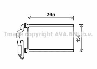 AVA MZ6273 Heat exchanger, interior heating MZ6273: Buy near me in Poland at 2407.PL - Good price!