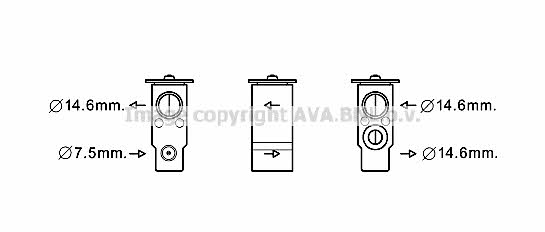 AVA HY1397 Air conditioner expansion valve HY1397: Buy near me in Poland at 2407.PL - Good price!