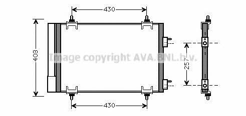 AVA CNA5230D Радиатор кондиционера (Конденсатор) CNA5230D: Отличная цена - Купить в Польше на 2407.PL!