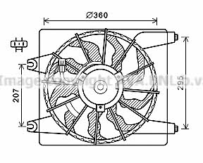 AVA HY7560 Hub, engine cooling fan wheel HY7560: Buy near me in Poland at 2407.PL - Good price!
