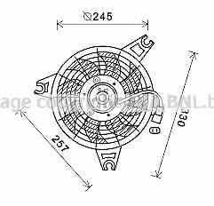 AVA HY7570 Hub, engine cooling fan wheel HY7570: Buy near me in Poland at 2407.PL - Good price!