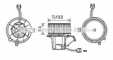 AVA MS8640 Двигатель вентиляции салона MS8640: Купить в Польше - Отличная цена на 2407.PL!