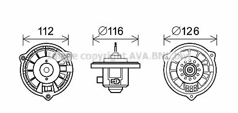 AVA HY8407 Cabin ventilation engine HY8407: Buy near me in Poland at 2407.PL - Good price!