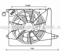 AVA HY7561 Hub, engine cooling fan wheel HY7561: Buy near me in Poland at 2407.PL - Good price!