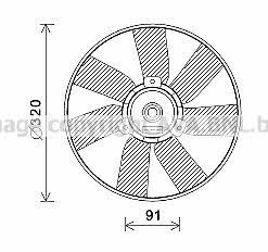 AVA VW7538 Вентилятор радіатора охолодження VW7538: Приваблива ціна - Купити у Польщі на 2407.PL!