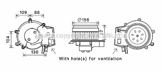 AVA MS8625 Cabin ventilation engine MS8625: Buy near me in Poland at 2407.PL - Good price!