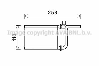 AVA MT6254 Heat exchanger, interior heating MT6254: Buy near me in Poland at 2407.PL - Good price!