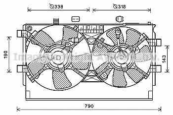 AVA MT7529 Hub, engine cooling fan wheel MT7529: Buy near me at 2407.PL in Poland at an Affordable price!