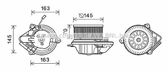 AVA PE8510 Cabin ventilation engine PE8510: Buy near me at 2407.PL in Poland at an Affordable price!
