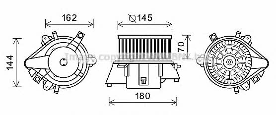 AVA FT8437 Cabin ventilation engine FT8437: Buy near me in Poland at 2407.PL - Good price!