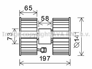 AVA BW8483 Cabin ventilation engine BW8483: Buy near me in Poland at 2407.PL - Good price!