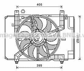 AVA DN7532 Hub, engine cooling fan wheel DN7532: Buy near me in Poland at 2407.PL - Good price!