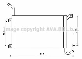 AVA AUA2224 Radiator, engine cooling AUA2224: Buy near me in Poland at 2407.PL - Good price!