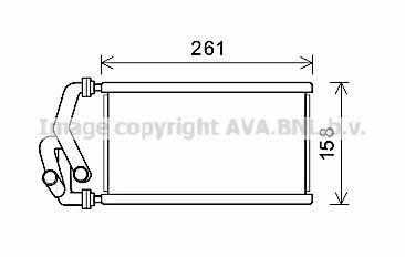 AVA HD6294 Heat exchanger, interior heating HD6294: Buy near me in Poland at 2407.PL - Good price!