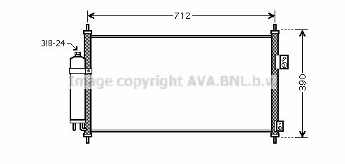 AVA DN5263D Радиатор кондиционера (Конденсатор) DN5263D: Отличная цена - Купить в Польше на 2407.PL!