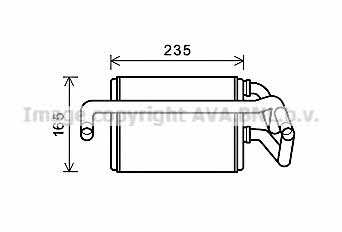 AVA DNA6405 Heat exchanger, interior heating DNA6405: Buy near me in Poland at 2407.PL - Good price!