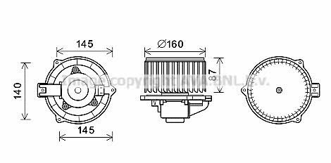 AVA CT8051 Cabin ventilation engine CT8051: Buy near me in Poland at 2407.PL - Good price!