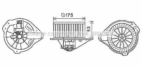 AVA VO8182 Двигатель вентиляции салона VO8182: Отличная цена - Купить в Польше на 2407.PL!