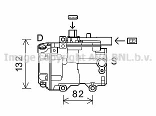 AVA TOK707 Компрессор кондиционера TOK707: Отличная цена - Купить в Польше на 2407.PL!