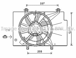 AVA FD7582 Hub, engine cooling fan wheel FD7582: Buy near me in Poland at 2407.PL - Good price!