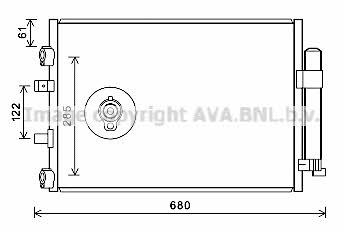 AVA FD5484D Радиатор кондиционера (Конденсатор) FD5484D: Отличная цена - Купить в Польше на 2407.PL!