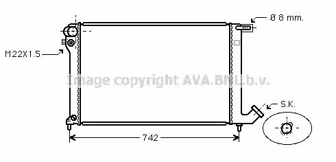 AVA CNA2137 Radiator, engine cooling CNA2137: Buy near me in Poland at 2407.PL - Good price!