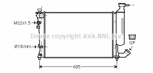 AVA CNA2156 Kühler motorkühlung CNA2156: Kaufen Sie zu einem guten Preis in Polen bei 2407.PL!