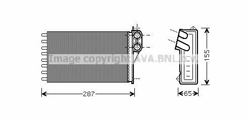 AVA CNA6232 Heat exchanger, interior heating CNA6232: Buy near me in Poland at 2407.PL - Good price!