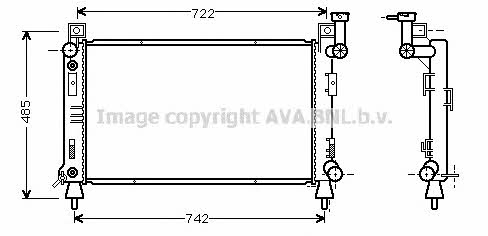 AVA CR2030 Радиатор охлаждения двигателя CR2030: Отличная цена - Купить в Польше на 2407.PL!