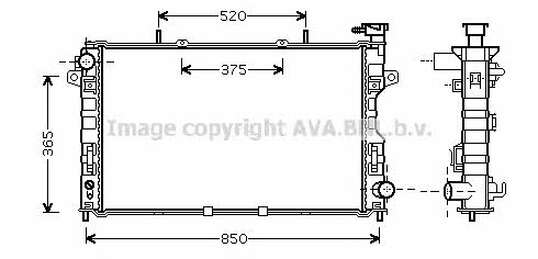 AVA CR2107 Радіатор охолодження двигуна CR2107: Приваблива ціна - Купити у Польщі на 2407.PL!