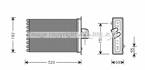 AVA CR6045 Радиатор отопителя салона CR6045: Отличная цена - Купить в Польше на 2407.PL!