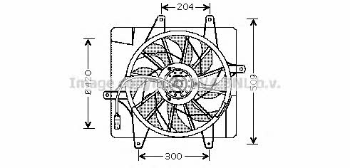 AVA CR7505 Hub, engine cooling fan wheel CR7505: Buy near me in Poland at 2407.PL - Good price!