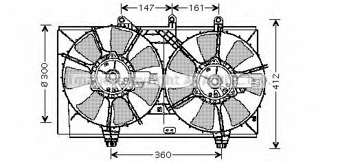 AVA CR7510 Hub, engine cooling fan wheel CR7510: Buy near me in Poland at 2407.PL - Good price!