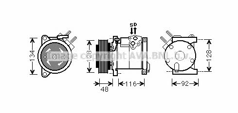 AVA CRAK102 Kompressor klimaanlage CRAK102: Kaufen Sie zu einem guten Preis in Polen bei 2407.PL!