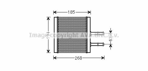AVA CT6042 Heat exchanger, interior heating CT6042: Buy near me in Poland at 2407.PL - Good price!