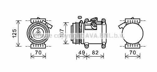 AVA CTK039 Compressor, air conditioning CTK039: Buy near me at 2407.PL in Poland at an Affordable price!