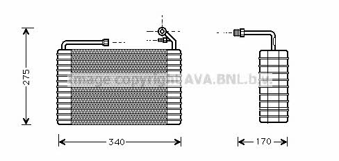 AVA CTV001 Air conditioner evaporator CTV001: Buy near me in Poland at 2407.PL - Good price!