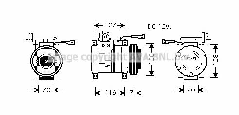 AVA IVK077 Компрессор кондиционера IVK077: Отличная цена - Купить в Польше на 2407.PL!