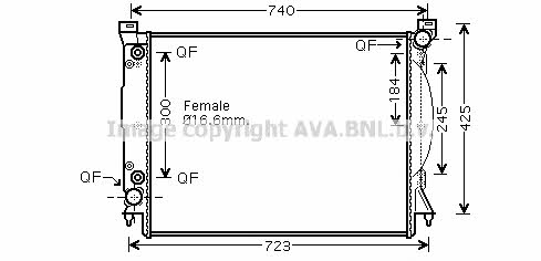 AVA AI2246 Radiator, engine cooling AI2246: Buy near me in Poland at 2407.PL - Good price!