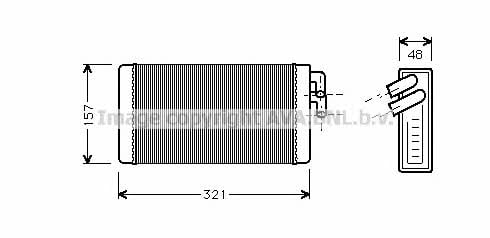 AVA AI6052 Heat exchanger, interior heating AI6052: Buy near me in Poland at 2407.PL - Good price!